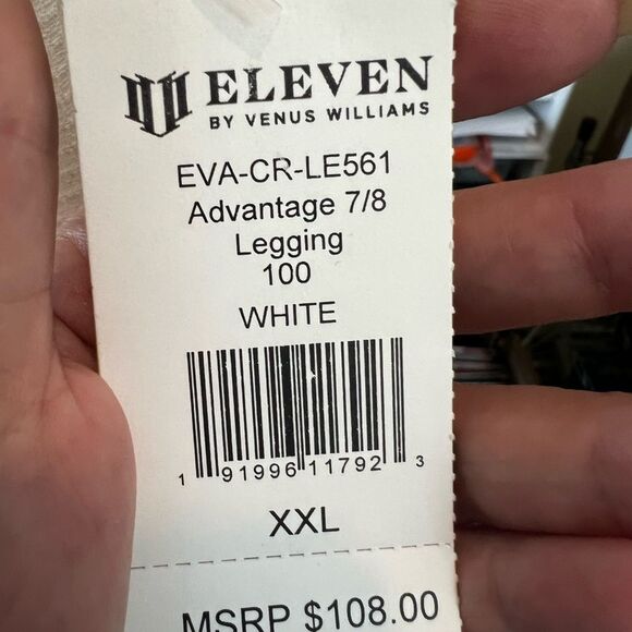 elVen by Venus Williams White Waffle Texture leggings. New with tags NWT - Picture 9 of 12